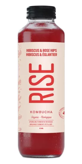 RISE Kombucha - Organic - Hibiscus & Rose Hips - Click Image to Close