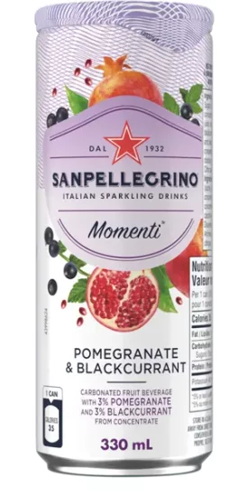 SAN PELLEGRINO Momenti Pomegranate & Black Currant - Click Image to Close