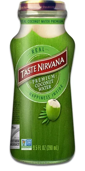 TASTE NIRVANA Real Coconut Water - Pure - Click Image to Close