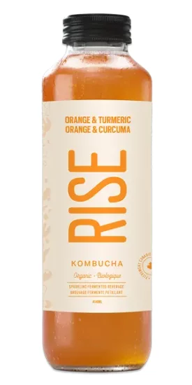 RISE Kombucha - Organic - Orange & Turmeric