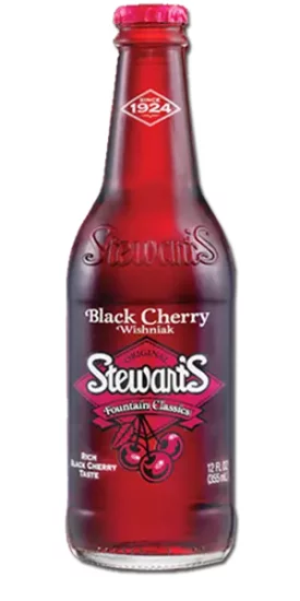 STEWART'S Black Cherry Soda - Click Image to Close