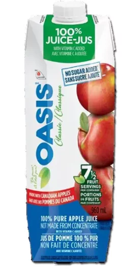 OASIS Classic - Apple Juice - Click Image to Close