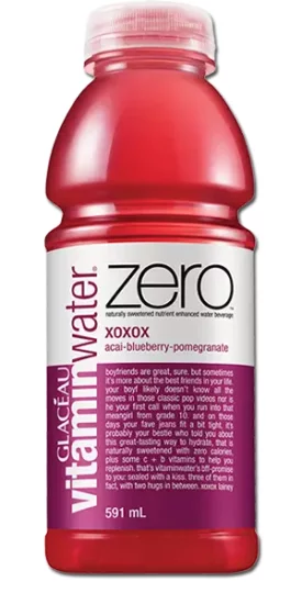 VITAMINWATER ZERO XOXOX - Acai-Blueberry-Pomegranate - Click Image to Close
