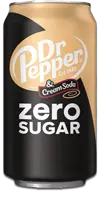 DR PEPPER & Cream Soda Zero Sugar - Imported