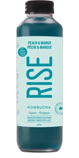 RISE Kombucha - Organic - Peach & Mango - Click Image to Close