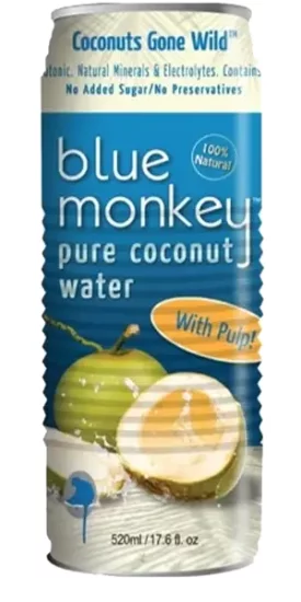 BLUE MONKEY Coconut Water With Pulp - Not From Concentrate - Click Image to Close