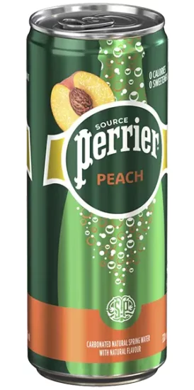 PERRIER Peach Sparkling Natural Spring Water