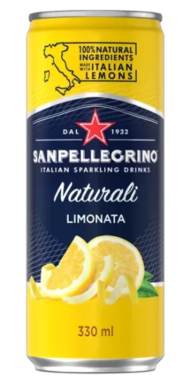 SAN PELLEGRINO NATURALI Limonata Sparkling Fruit Beverage - Click Image to Close