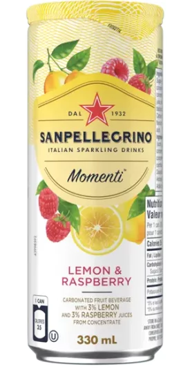 SAN PELLEGRINO Momenti Lemon & Raspberry - Click Image to Close