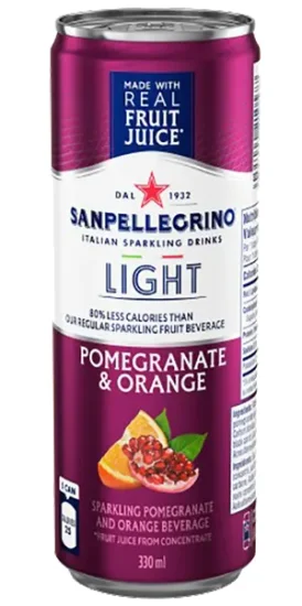 SAN PELLEGRINO Light Pomegranate & Orange Sparkling Fruit Beverage