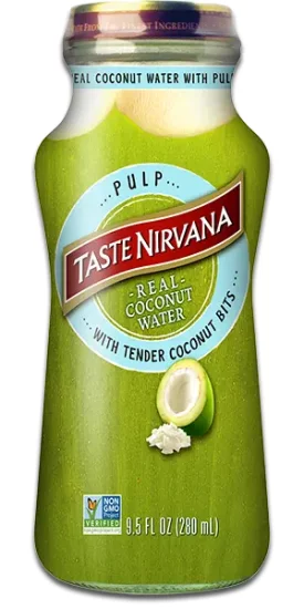 TASTE NIRVANA Real Coconut Water - Pulp - Click Image to Close