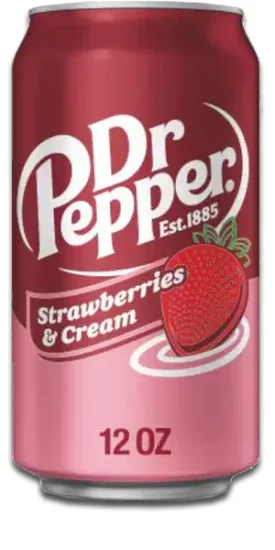DR PEPPER Strawberries & Cream - Imported - Click Image to Close
