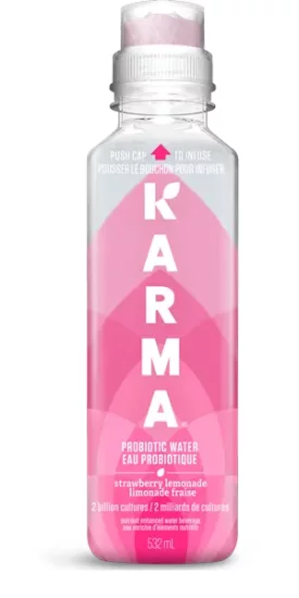 KARMA Probiotic Water - Strawberry Lemonade - Click Image to Close
