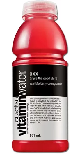 VITAMINWATER XXX - Acai-Blueberry-Pomegranate - Click Image to Close