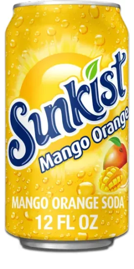 SUNKIST Mango Orange Soda - Imported