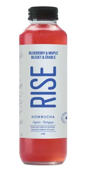 RISE Kombucha - Organic - Blueberry & Maple - Click Image to Close