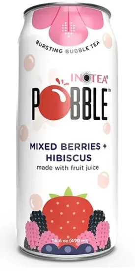 POBBLE Bubble Tea - Mixed Berries + Hibiscus - Click Image to Close