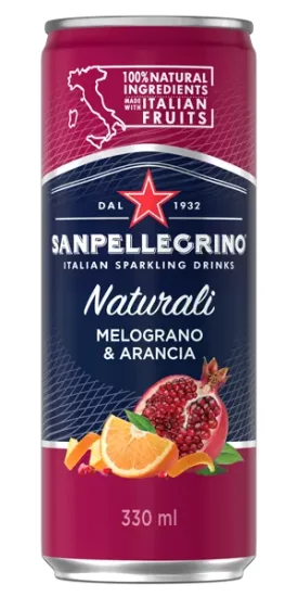 SAN PELLEGRINO NATURALI Melograno & Arancia Sparkling Fruit Beverage