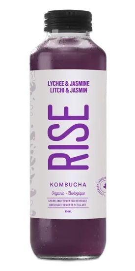 RISE Kombucha - Organic - Lychee & Jasmine - Click Image to Close