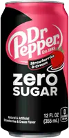 DR PEPPER Strawberries & Cream Zero Sugar - Imported